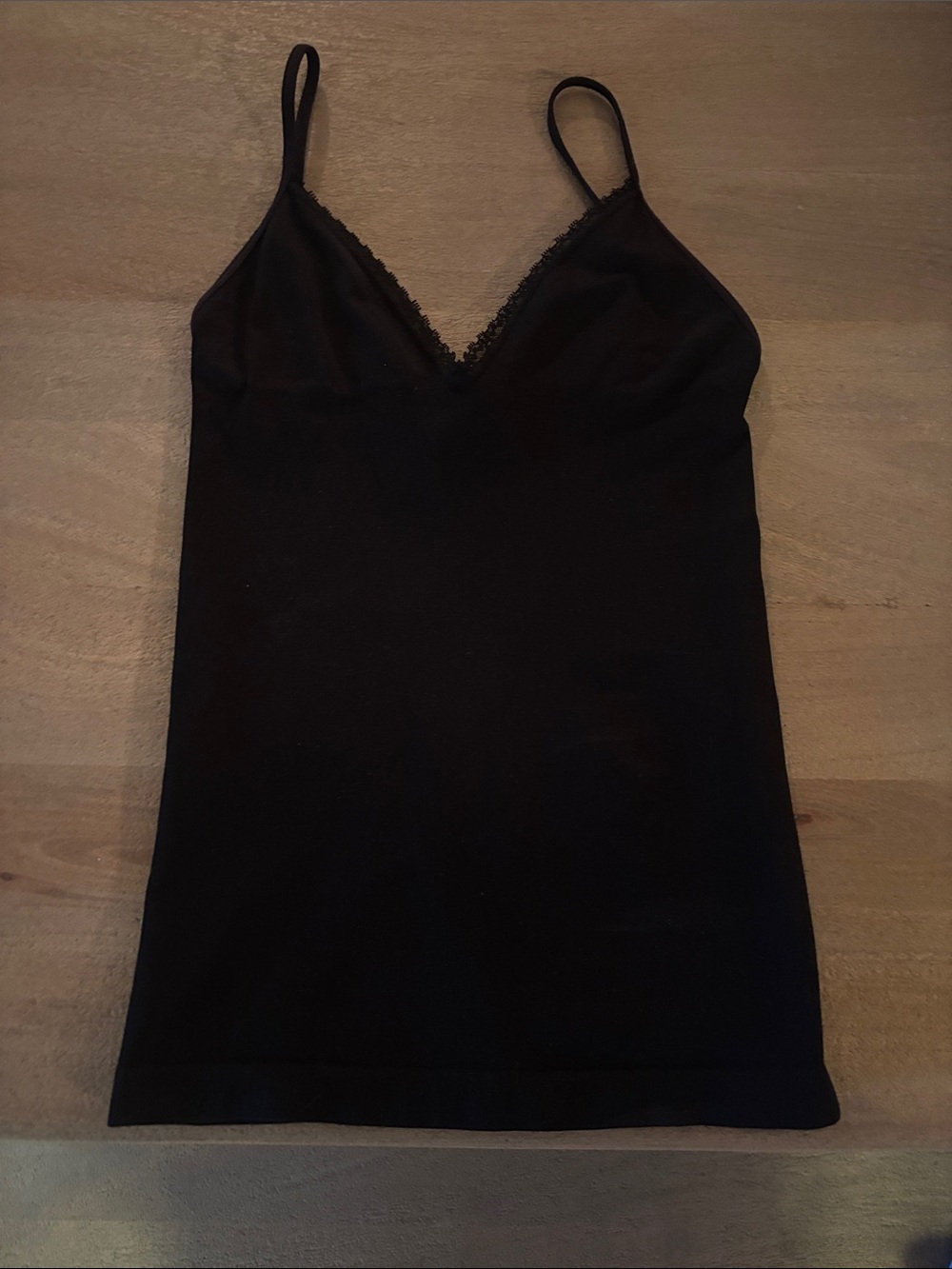 Marciano Black Lace-Trim V-Neck Camisole